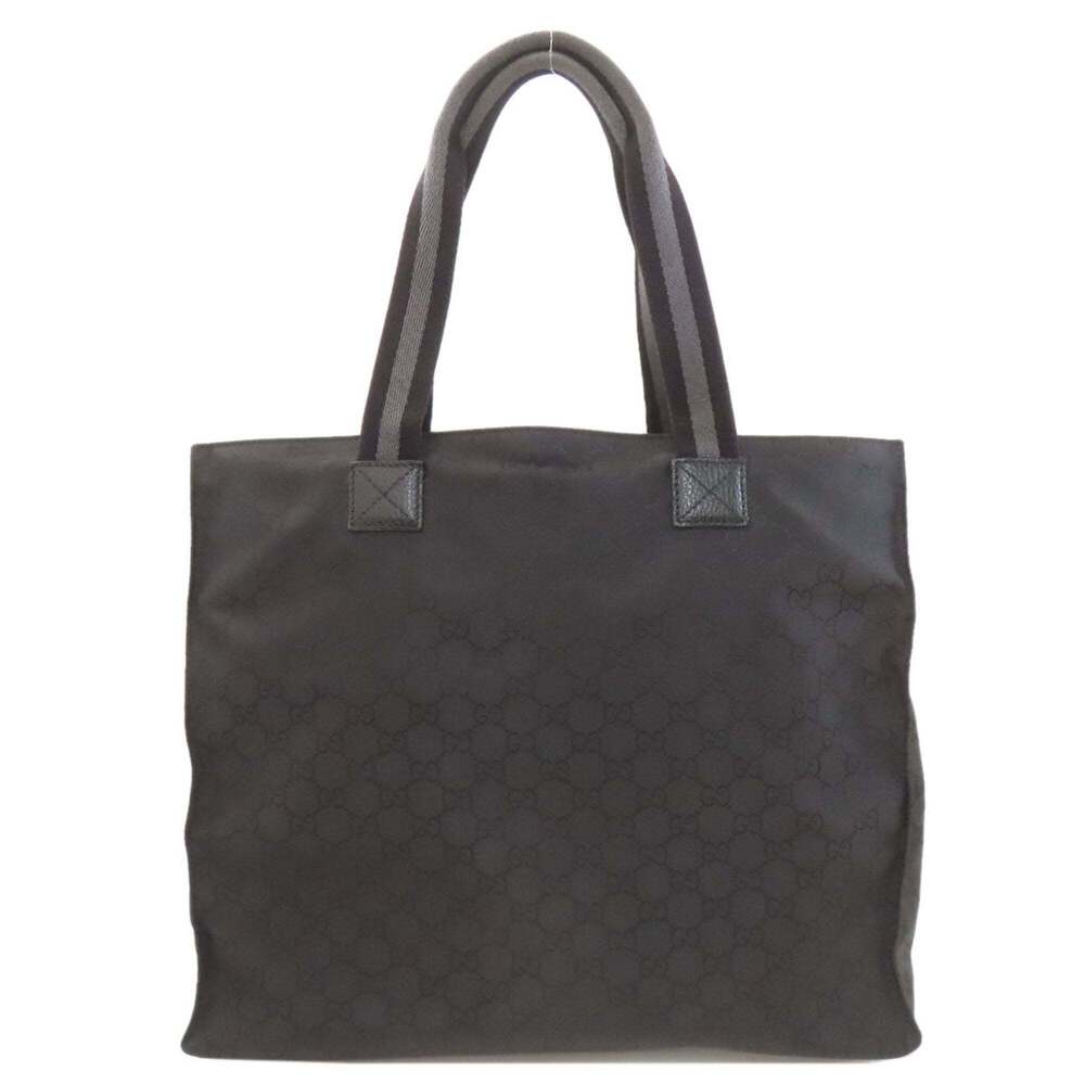GUCCI Authentic Black Canvas Tote Bag - Picture 2 of 16